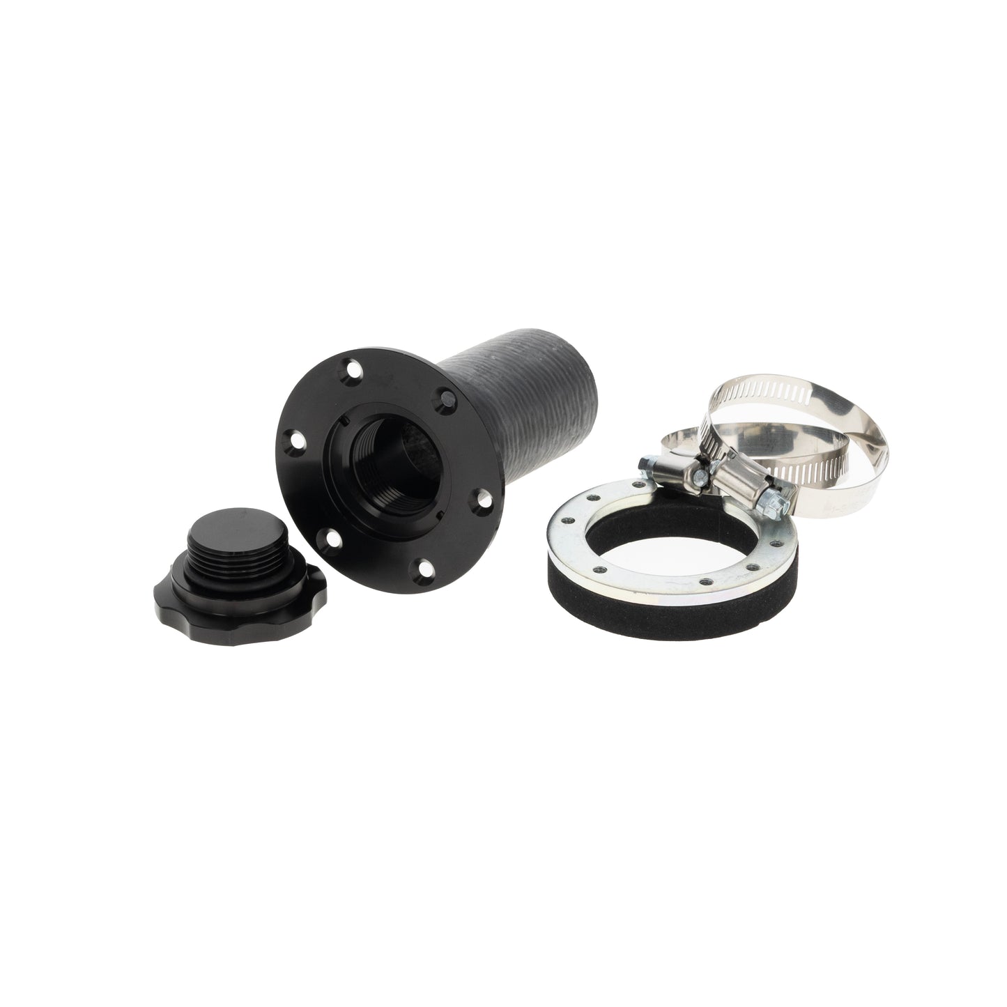 Flanged Fillcap, 1.5", Black