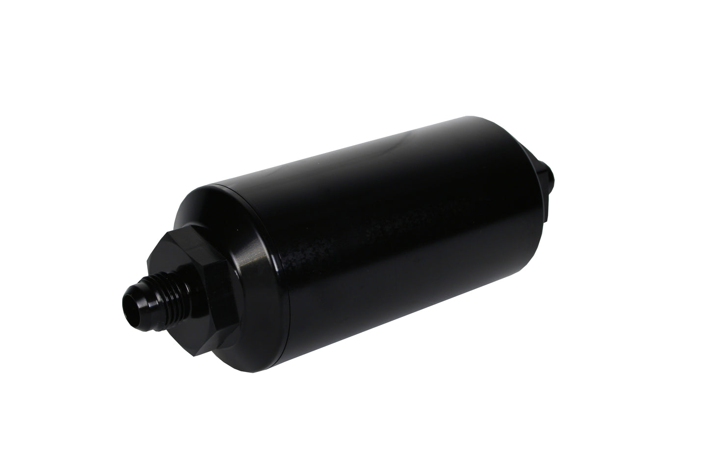 10 Micron Black Fuel Filter with Male AN-06 Ports & Cellulose Element