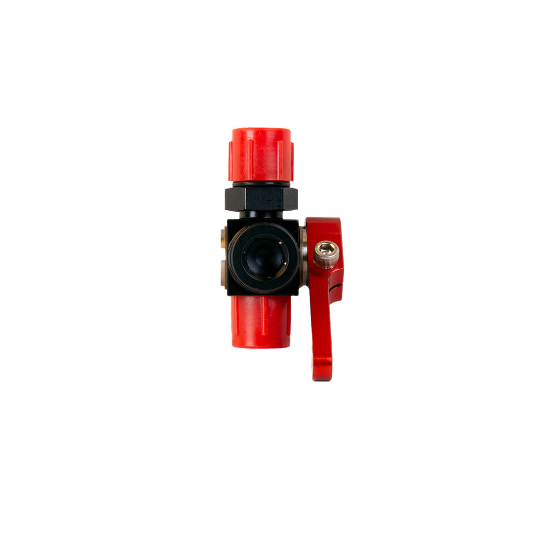 Valve, Shut Off, Three Way, Bulkhead, AN-06