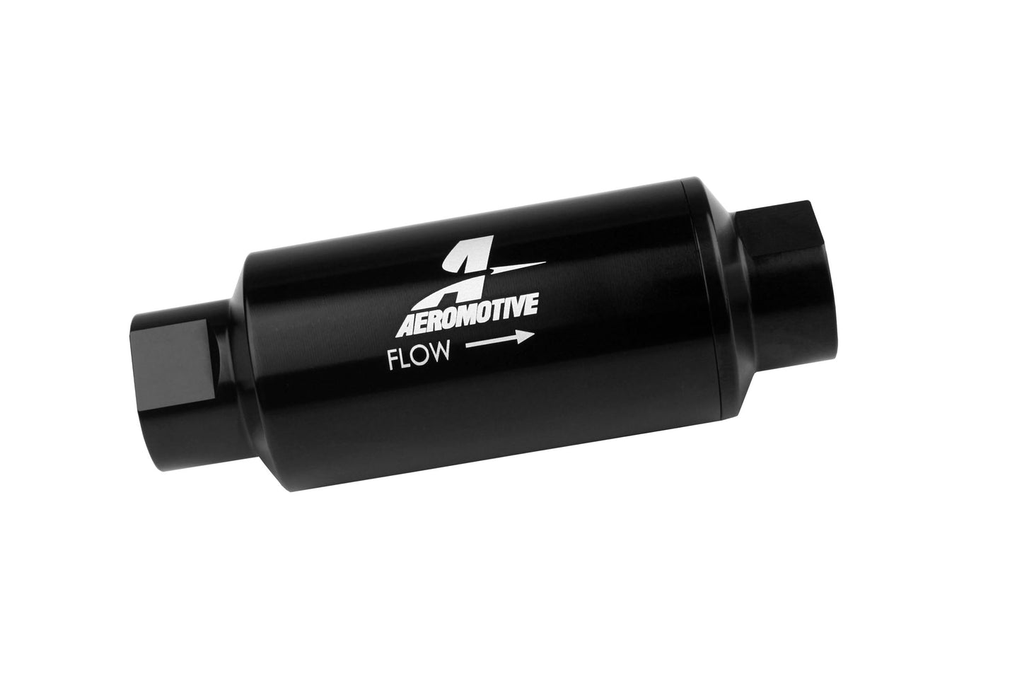 40 Micron Black Fuel Filter with ORB-10 Ports & Stainless Mesh Element