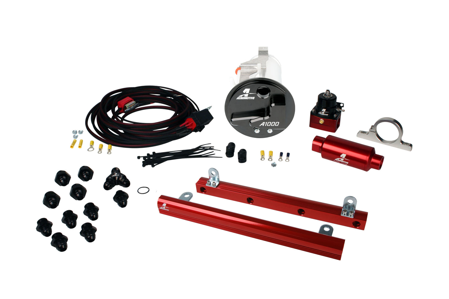 A1000 In-Tank Racing Fuel System with 5.4L 4-V Fuel Rails, 05-09 Mustang GT