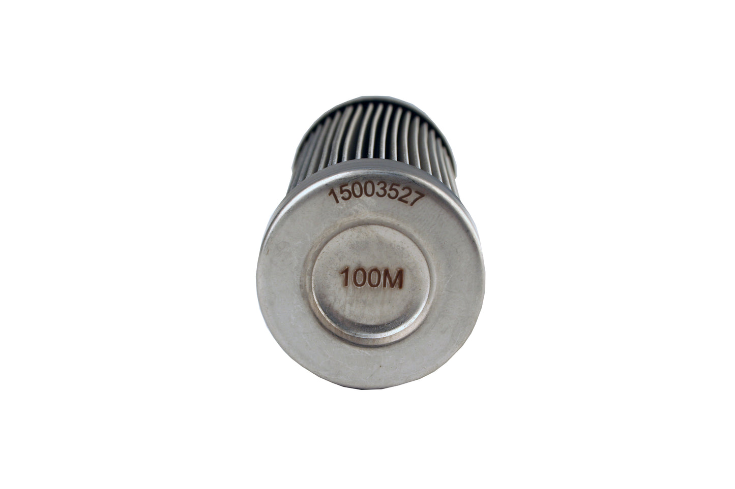 100-micron Stainless Steel Bulkhead Fuel Filter, AN-12 Male Flare