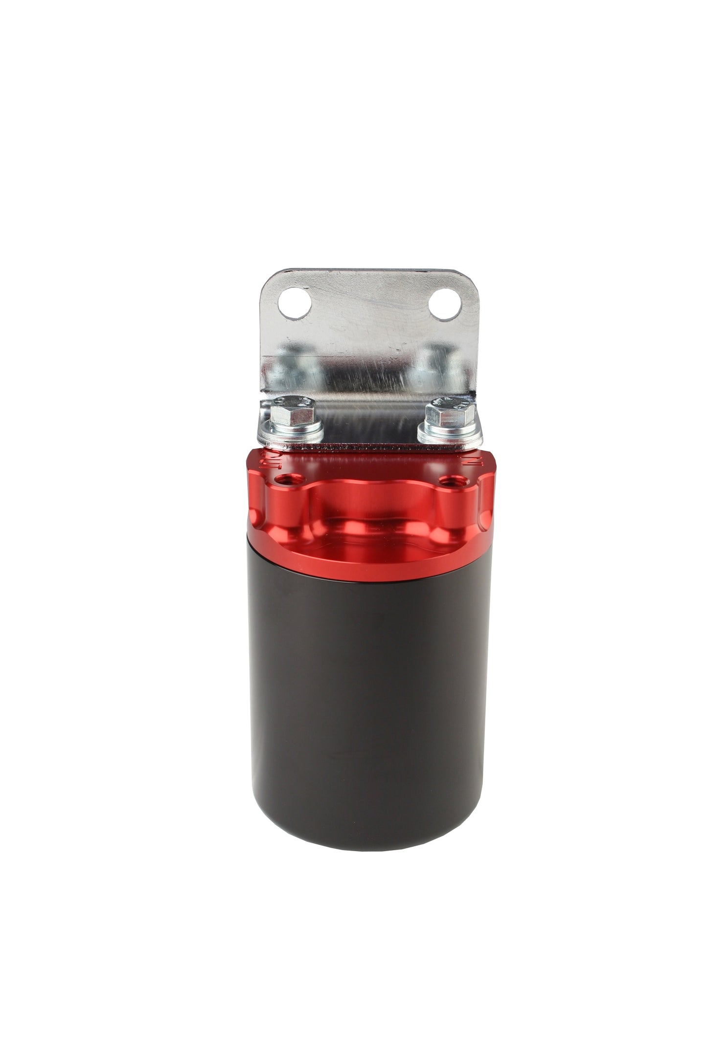 100 Micron Red/Black Canister Fuel Filter with Stainless Mesh Element