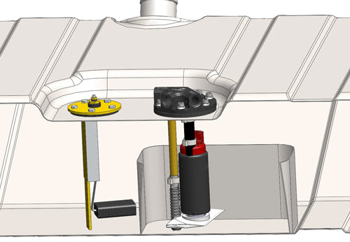 Gen I Stealth Fuel Tank, 55-57 Chevy