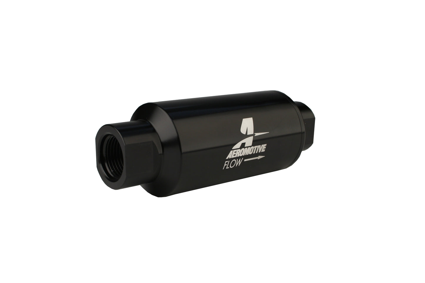 100 Micron Black Fuel Filter with ORB-10 Ports & Stainless Mesh Element