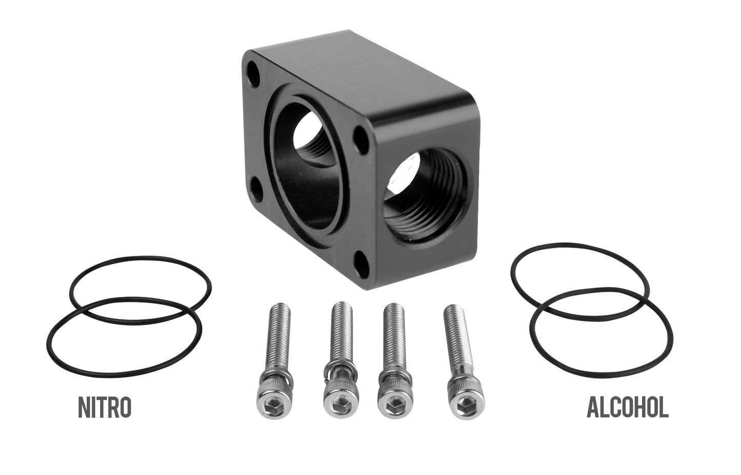 Distribution Block, Spur Gear Pump, 2x AN-10