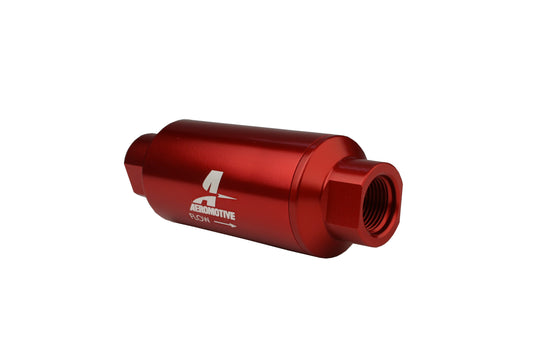 10 Micron Red Fuel Filter/Bracket Combo Kit with ORB-10 Ports & Cellulose Element