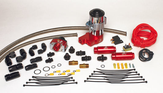 SS Carbureted Fuel System with Fuel Pressure Regulator and Fuel Filters