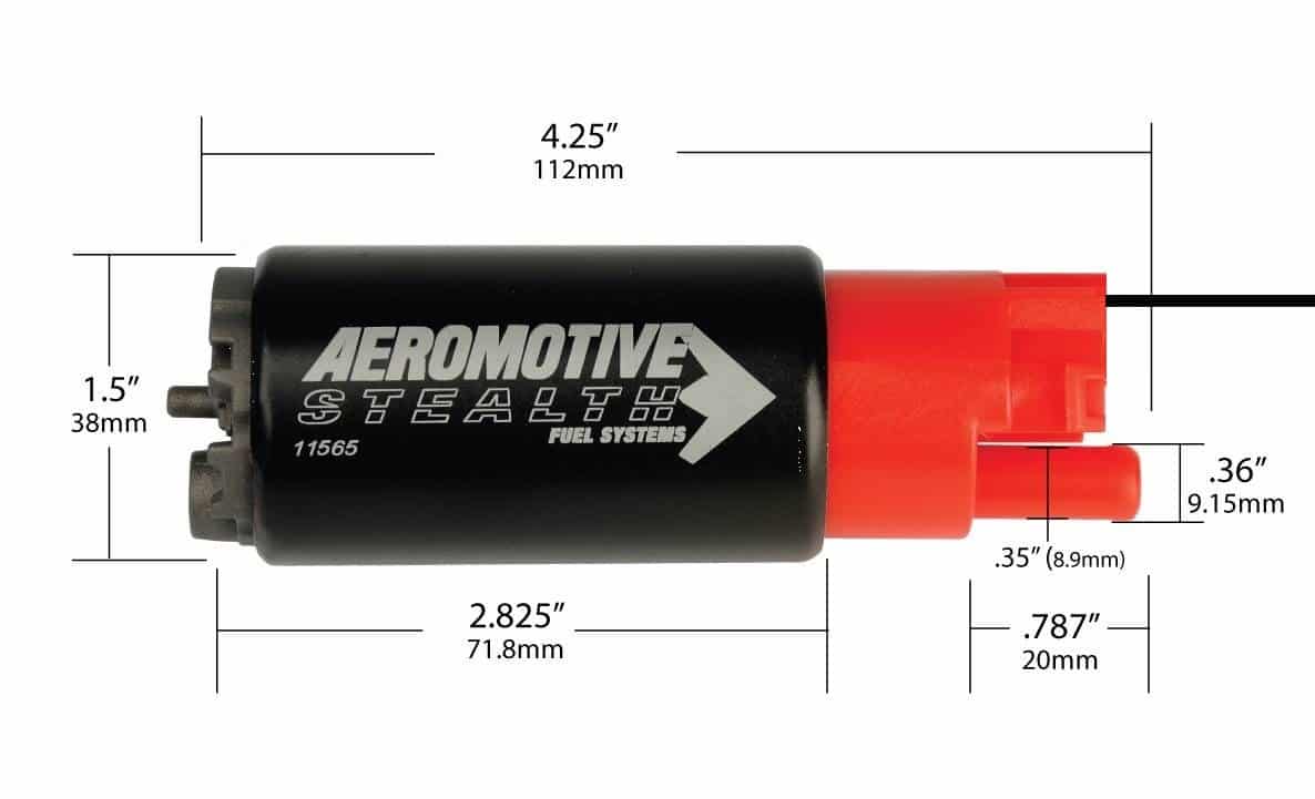 325 LPH In-Tank Fuel Pump, Compact Body