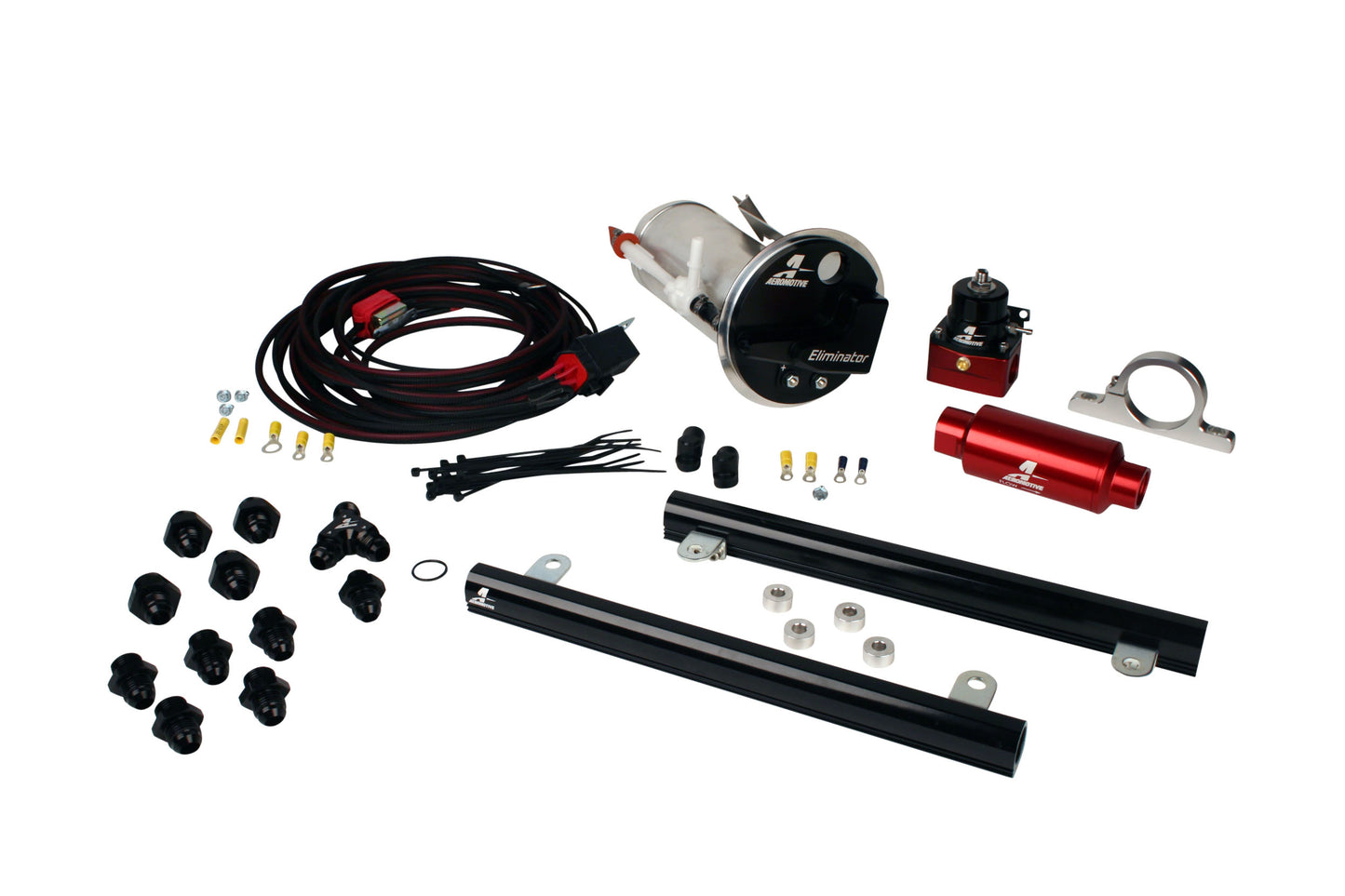Eliminator In-Tank Race Fuel System with 5.4L CJ Fuel Rails, 05-09 Mustang GT