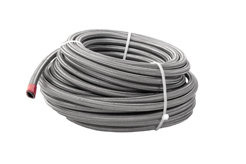 8AN 1/2" Nylon Braided Steel Fuel Line Kit – 20FT Hose & Fittings, Universal