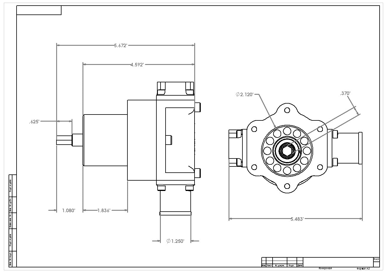12-Series Hex Drive Mechanical Pump
