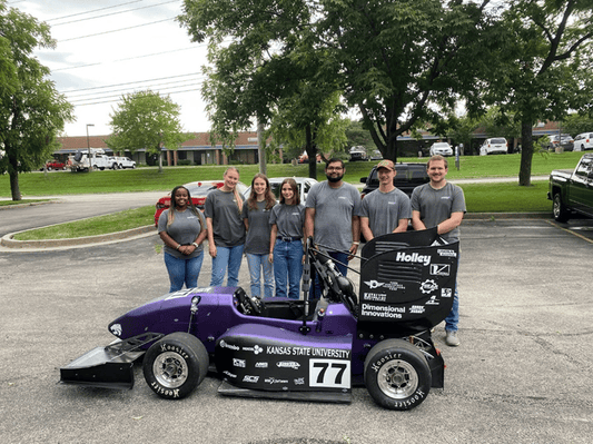 KSU’s Formula SAE Team Visits Sponsor Aeromotive