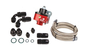 SS-Series Carbureted Dead-Head Fuel Pressure Regulator, Fitting & Fuel Line Kit