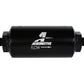 238 Micron Black Fuel Filter with Male AN-06 Ports & Stainless Mesh Element