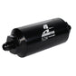 238 Micron Black Fuel Filter with Male AN-06 Ports & Stainless Mesh Element