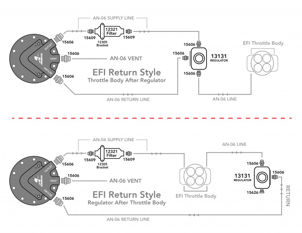 340 LPH Phantom Series In-Tank Fuel System, EFI Throttle Body Applications