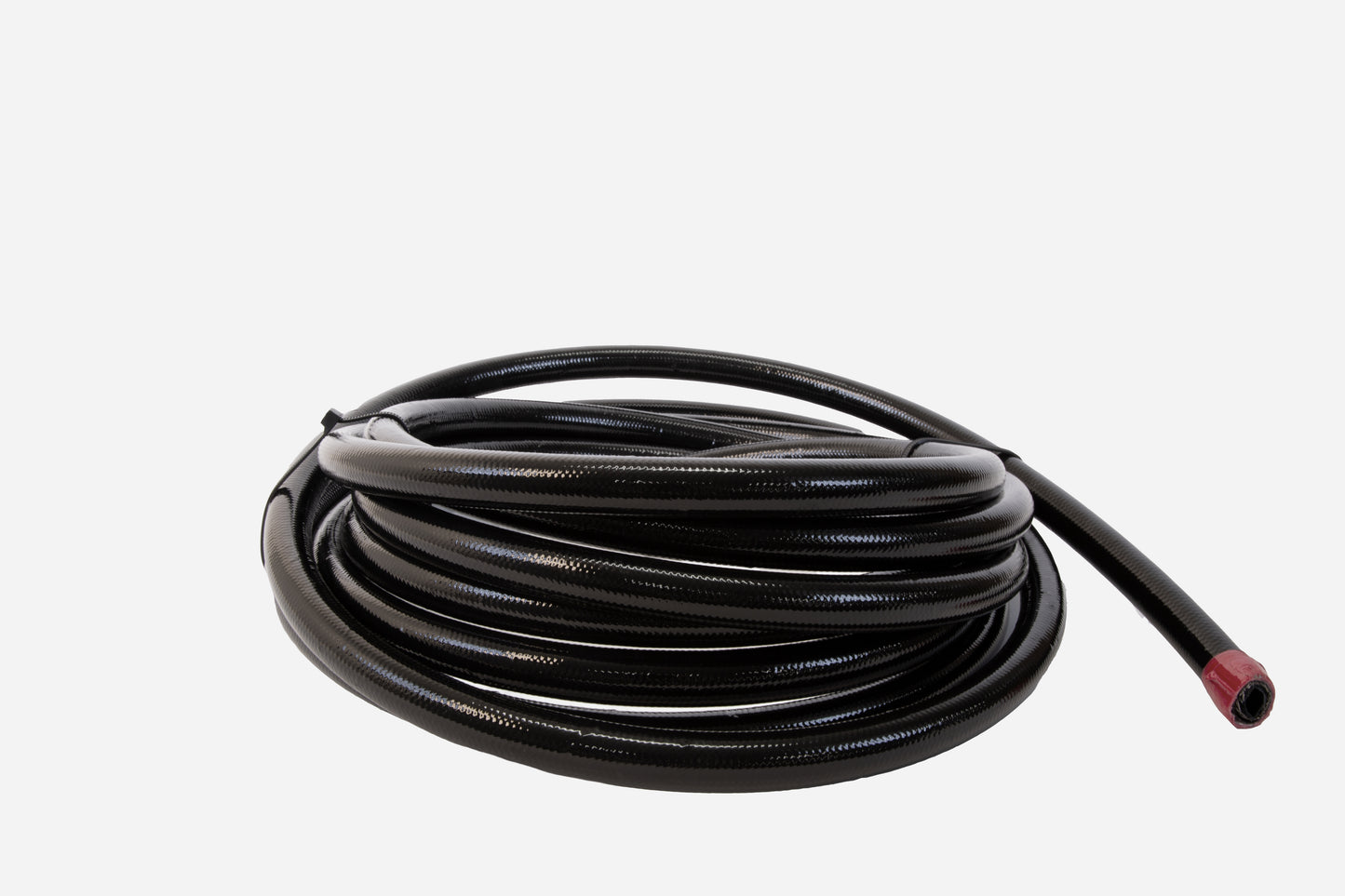 Fuel Line, PTFE, Stainless Braided, Black Jacketed