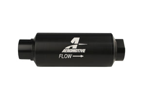 100 Micron Black Fuel Filter with Marine Hard Coat, ORB-12 Ports & Stainless Mesh Element