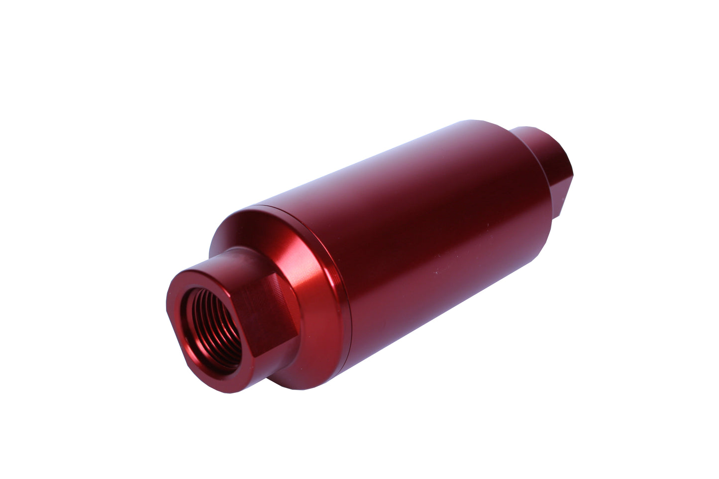 10 Micron Red Fuel Filter with ORB-10 Ports & Microglass Element