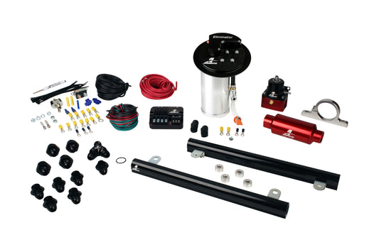 Eliminator In-Tank Pump Gas Fuel System with 5.4L CJ Fuel Rails, 10-17 Mustang GT