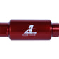 10 Micron Red Fuel Filter with ORB-10 Ports & Microglass Element