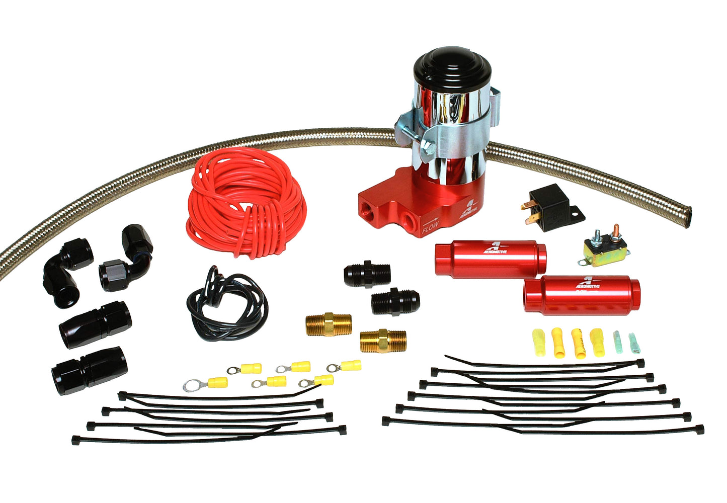 SS Carbureted Fuel Pump Kit with Fuel Filters