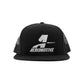 Aeromotive Snapback One Size Fits All Black Trucker Hat