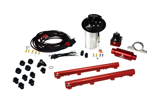 Eliminator In-Tank Race Fuel System with 4.6L 3-V Fuel Rails, 10-17 Mustang GT