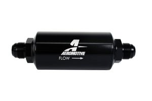 10 Micron Black Fuel Filter with AN-10 Male Ports & Microglass Element