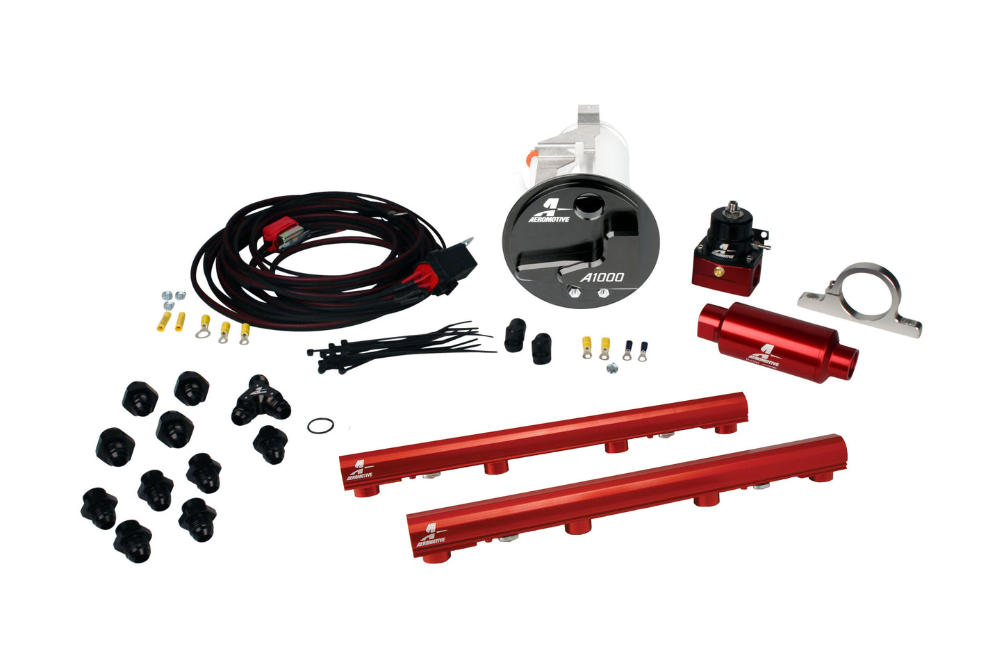 A1000 In-Tank Racing Fuel System with 4.6L 3-V Fuel Rails, 05-09 Mustang GT