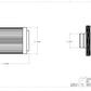 10 Micron Black Fuel Filter with AN-08 Male Ports & Microglass Element