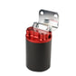 100 Micron, Red/Black Canister Fuel Filter
