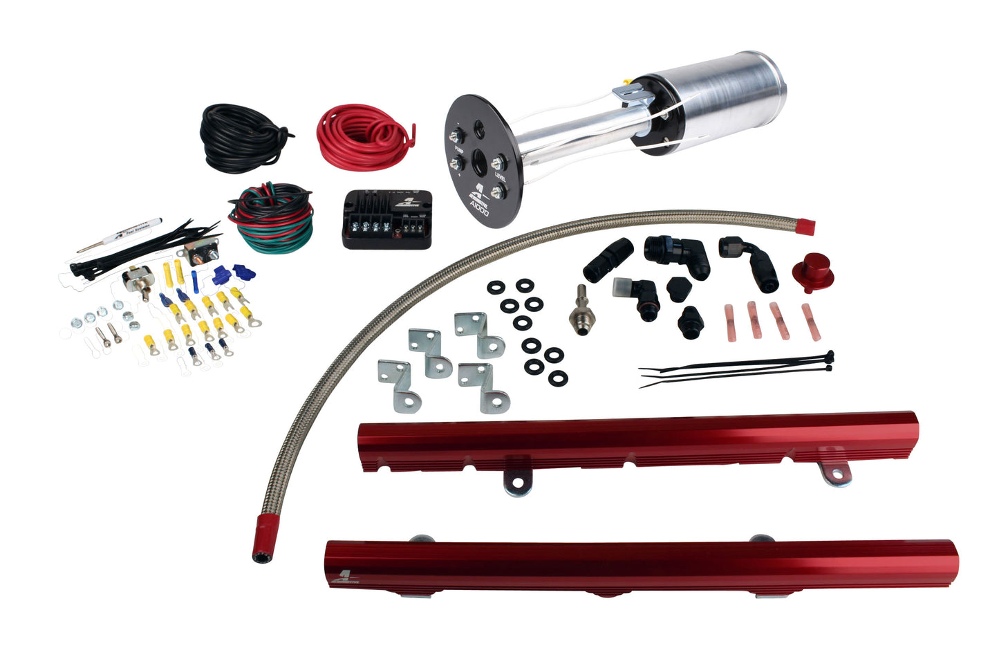 A1000 In-Tank Pump Gas Fuel System with LS3 Fuel Rails, 03-13 Corvette