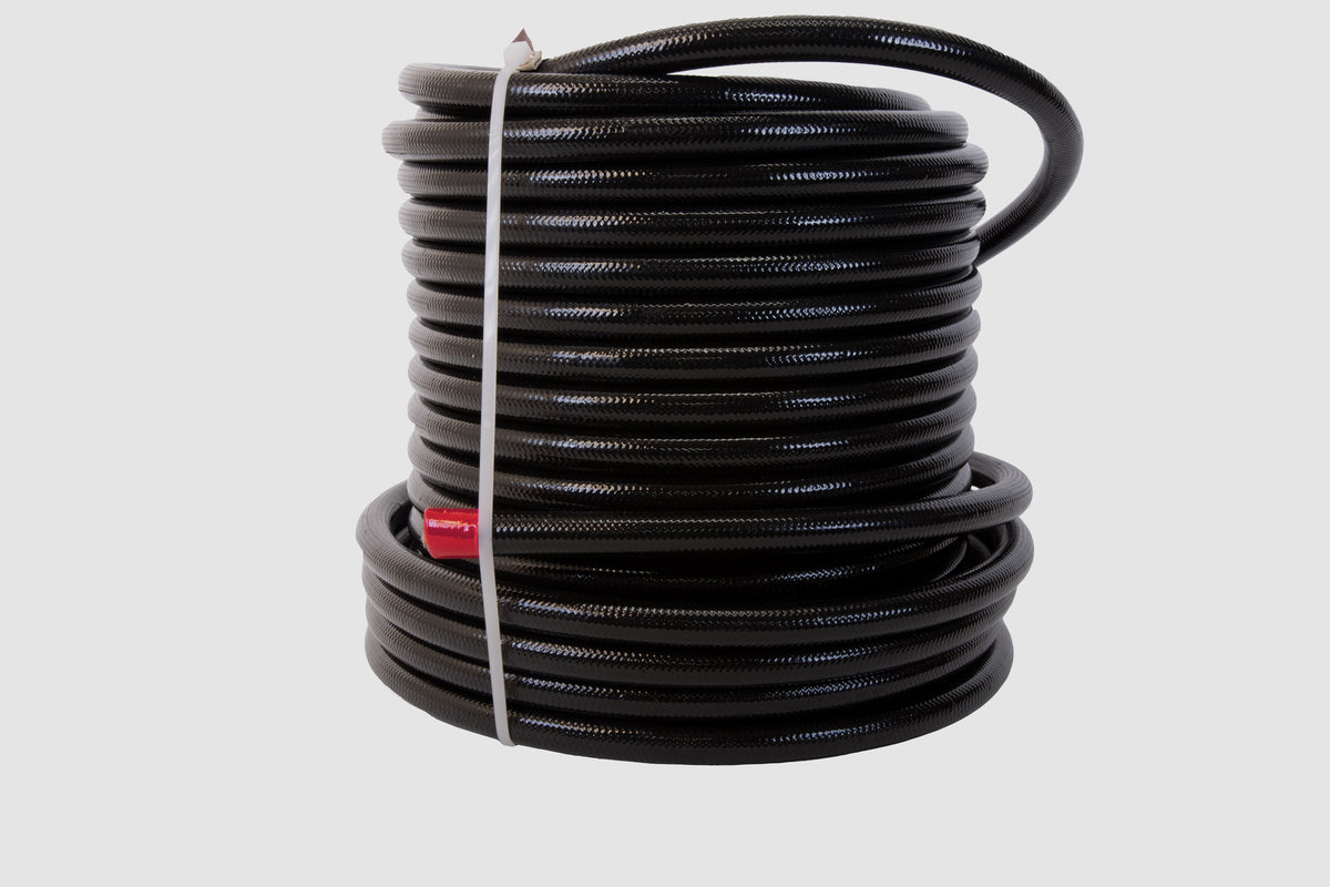 Fuel Line, PTFE, Stainless Braided, Black Jacketed – Aeromotive