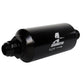 10 Micron Black Fuel Filter with AN-10 Male Ports & Microglass Element