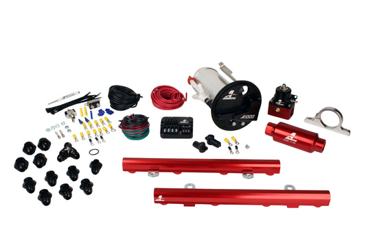 A1000 In-Tank Pump Gas Fuel System with 5.0L 4-V Fuel Rails, 07-12 Shelby GT500