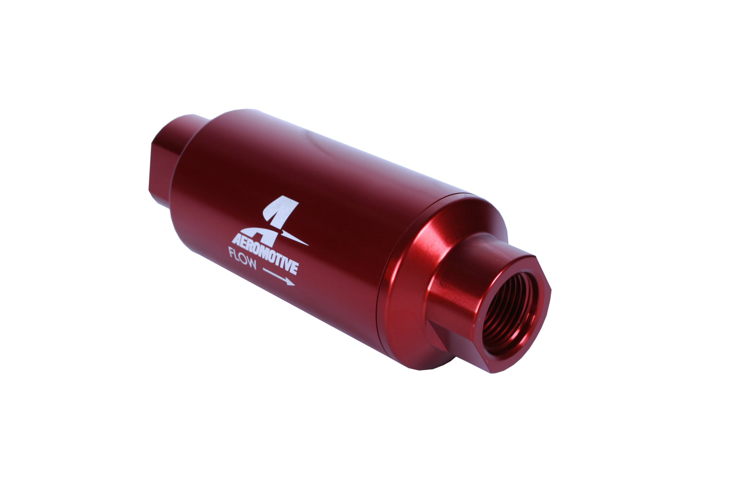 10 Micron Red Fuel Filter with ORB-10 Ports & Microglass Element