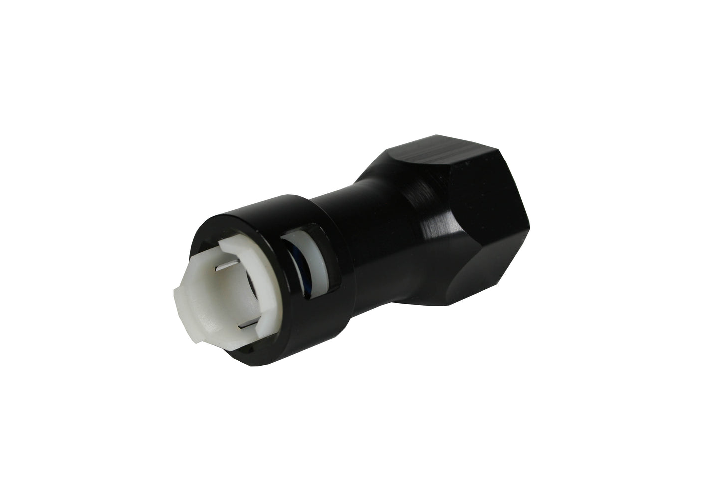 10AN Straight Swivel Hose End Adaptor – Black Aluminum For Oil/Fuel/Gas Line (AN-10)